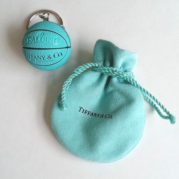 Tiffany & Co. Accessories - Tiffany & Co. Basketball Key Ring and Matching Jewelry Pouch